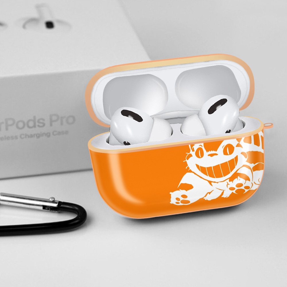 となりのトトロ 草壁メイ 草壁サツキ My Neighbor Totoro Satsuki Kusakabe Mei Kusakabe 【AirPods Pro用】ハードシェル保護ケース｜耐衝撃・防指紋・カラビナ付き商品仕様