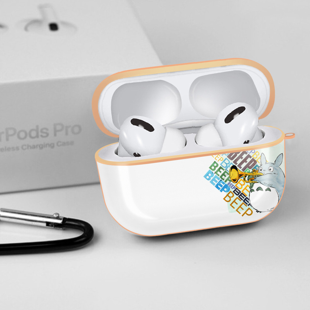となりのトトロ 草壁メイ 草壁サツキ My Neighbor Totoro Satsuki Kusakabe Mei Kusakabe 【AirPods Pro用】ハードシェル保護ケース｜耐衝撃・防指紋・カラビナ付き商品仕様