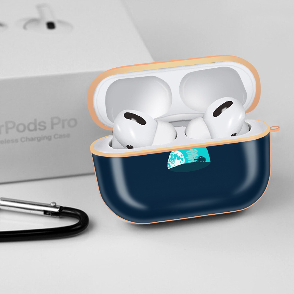 となりのトトロ 草壁メイ 草壁サツキ My Neighbor Totoro Satsuki Kusakabe Mei Kusakabe 【AirPods Pro用】ハードシェル保護ケース｜耐衝撃・防指紋・カラビナ付き商品仕様