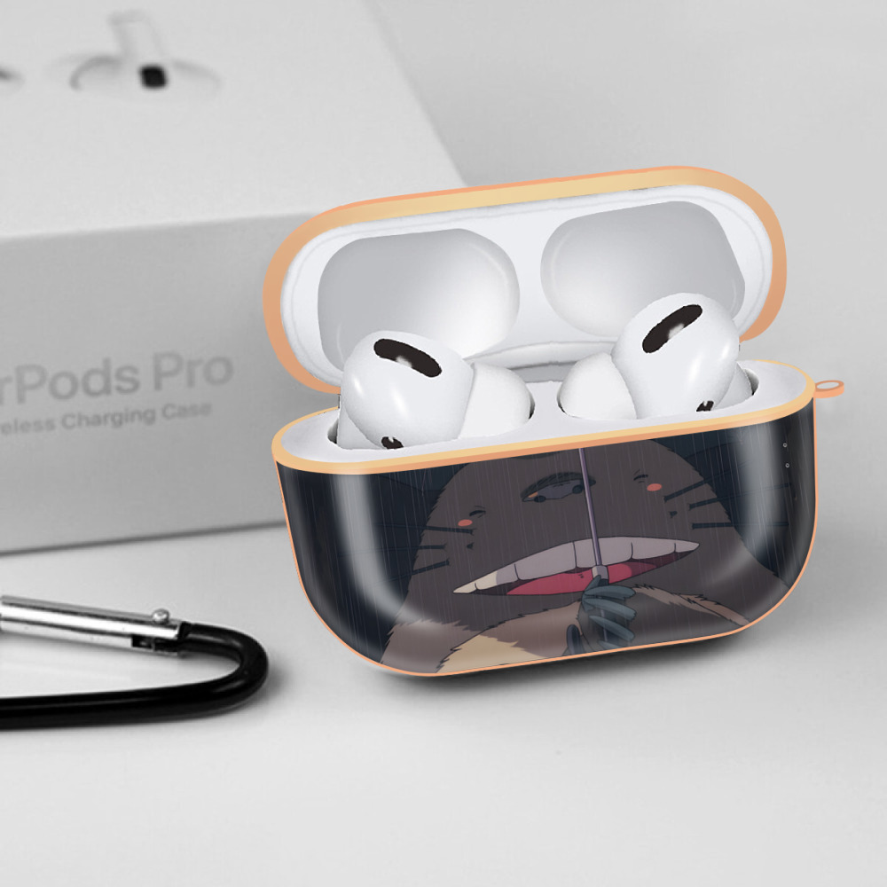 となりのトトロ 草壁メイ 草壁サツキ My Neighbor Totoro Satsuki Kusakabe Mei Kusakabe 【AirPods Pro用】ハードシェル保護ケース｜耐衝撃・防指紋・カラビナ付き商品仕様