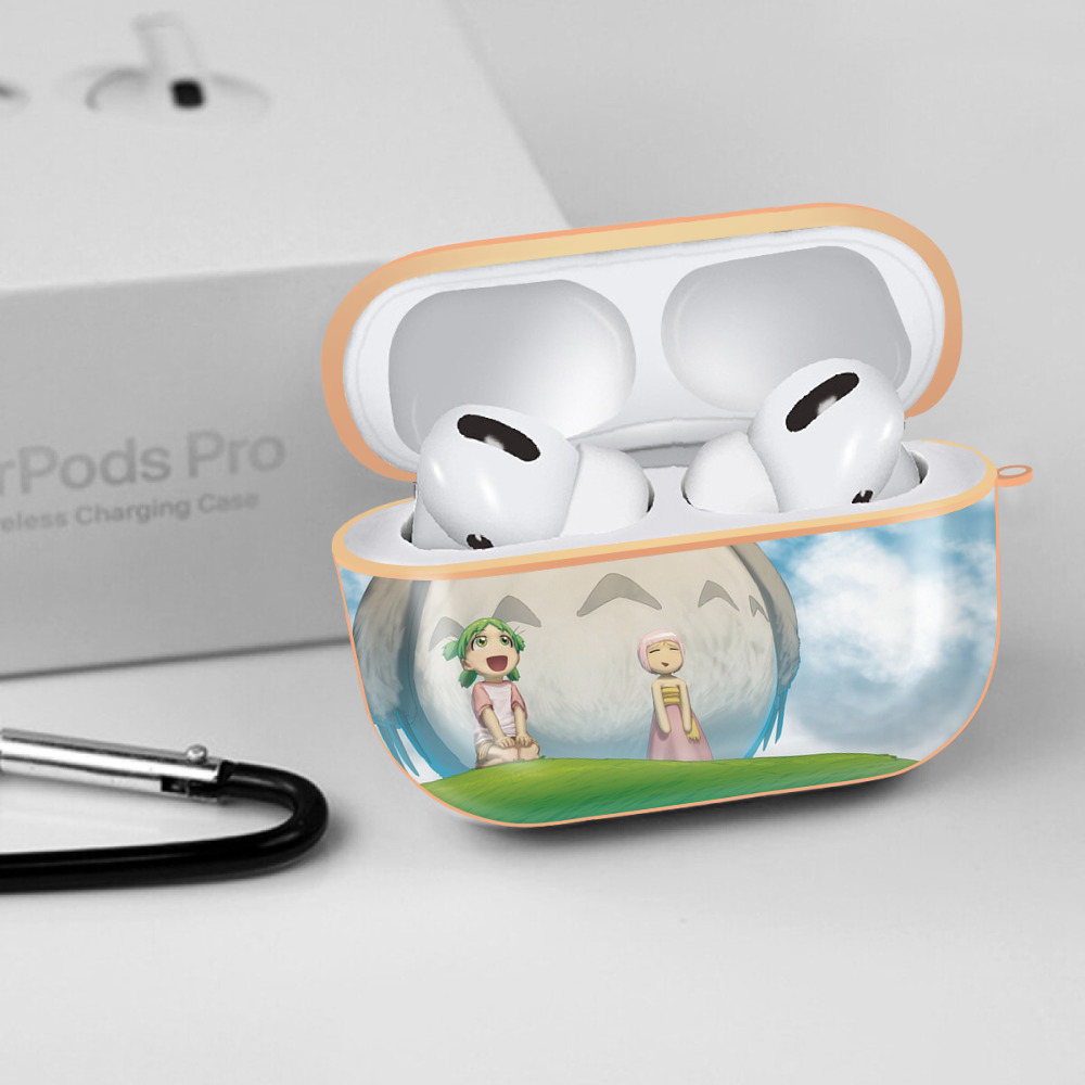 となりのトトロ 草壁メイ 草壁サツキ My Neighbor Totoro Satsuki Kusakabe Mei Kusakabe 【AirPods Pro用】ハードシェル保護ケース｜耐衝撃・防指紋・カラビナ付き商品仕様