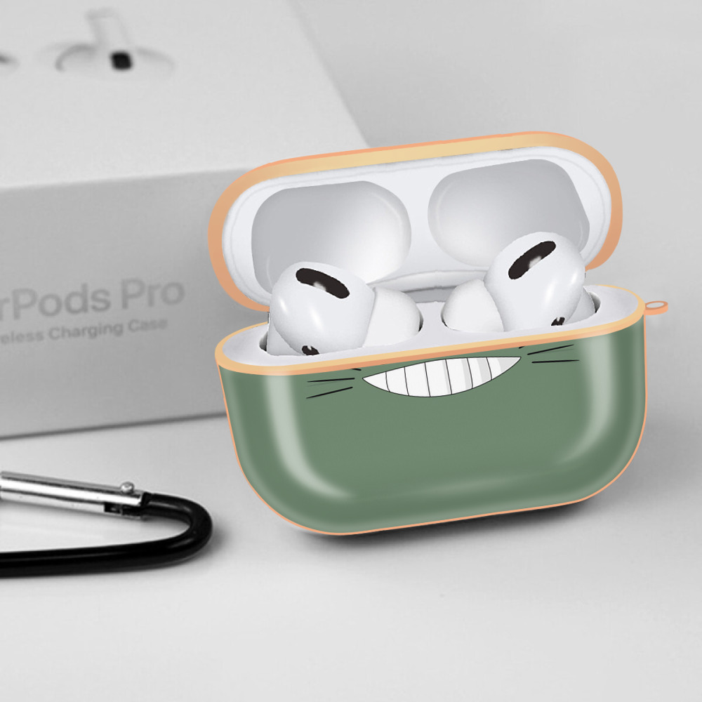 となりのトトロ 草壁メイ 草壁サツキ My Neighbor Totoro Satsuki Kusakabe Mei Kusakabe 【AirPods Pro用】ハードシェル保護ケース｜耐衝撃・防指紋・カラビナ付き商品仕様