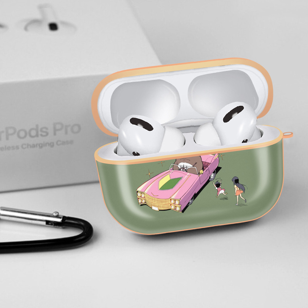 となりのトトロ 草壁メイ 草壁サツキ My Neighbor Totoro Satsuki Kusakabe Mei Kusakabe 【AirPods Pro用】ハードシェル保護ケース｜耐衝撃・防指紋・カラビナ付き商品仕様