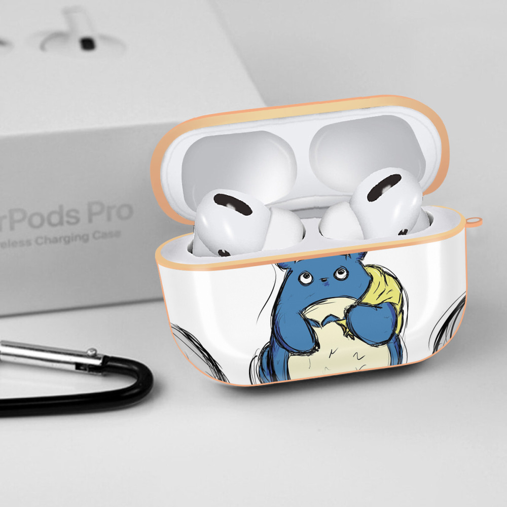 となりのトトロ 草壁メイ 草壁サツキ My Neighbor Totoro Satsuki Kusakabe Mei Kusakabe 【AirPods Pro用】ハードシェル保護ケース｜耐衝撃・防指紋・カラビナ付き商品仕様