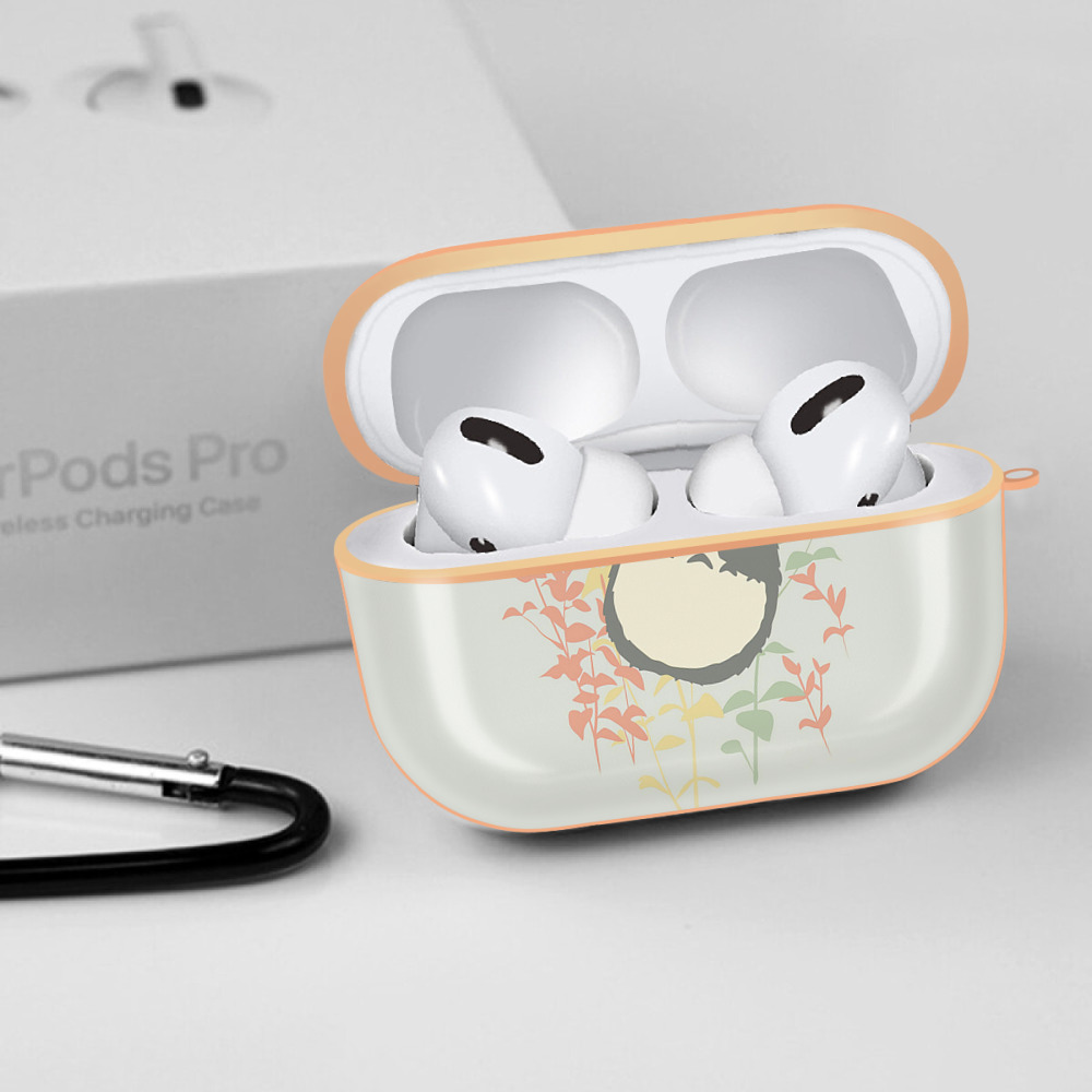 となりのトトロ 草壁メイ 草壁サツキ My Neighbor Totoro Satsuki Kusakabe Mei Kusakabe 【AirPods Pro用】ハードシェル保護ケース｜耐衝撃・防指紋・カラビナ付き商品仕様
