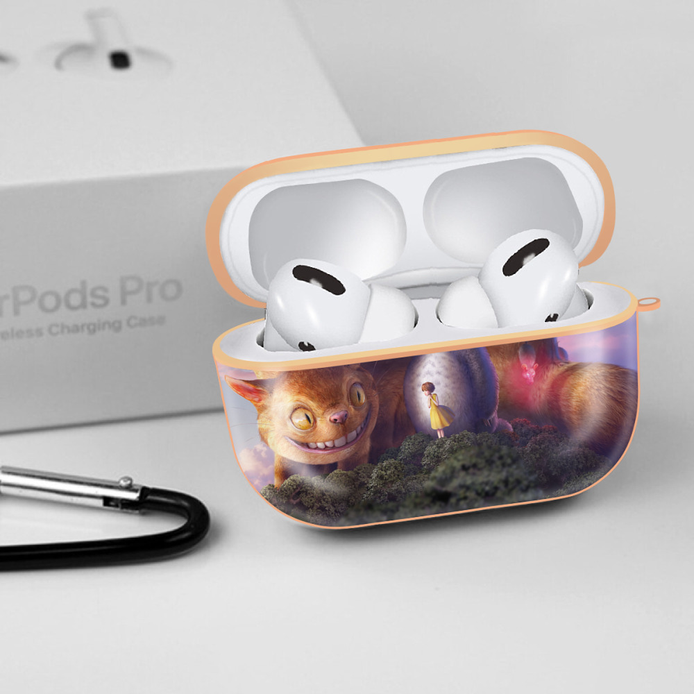 となりのトトロ 草壁メイ 草壁サツキ My Neighbor Totoro Satsuki Kusakabe Mei Kusakabe 【AirPods Pro用】ハードシェル保護ケース｜耐衝撃・防指紋・カラビナ付き商品仕様