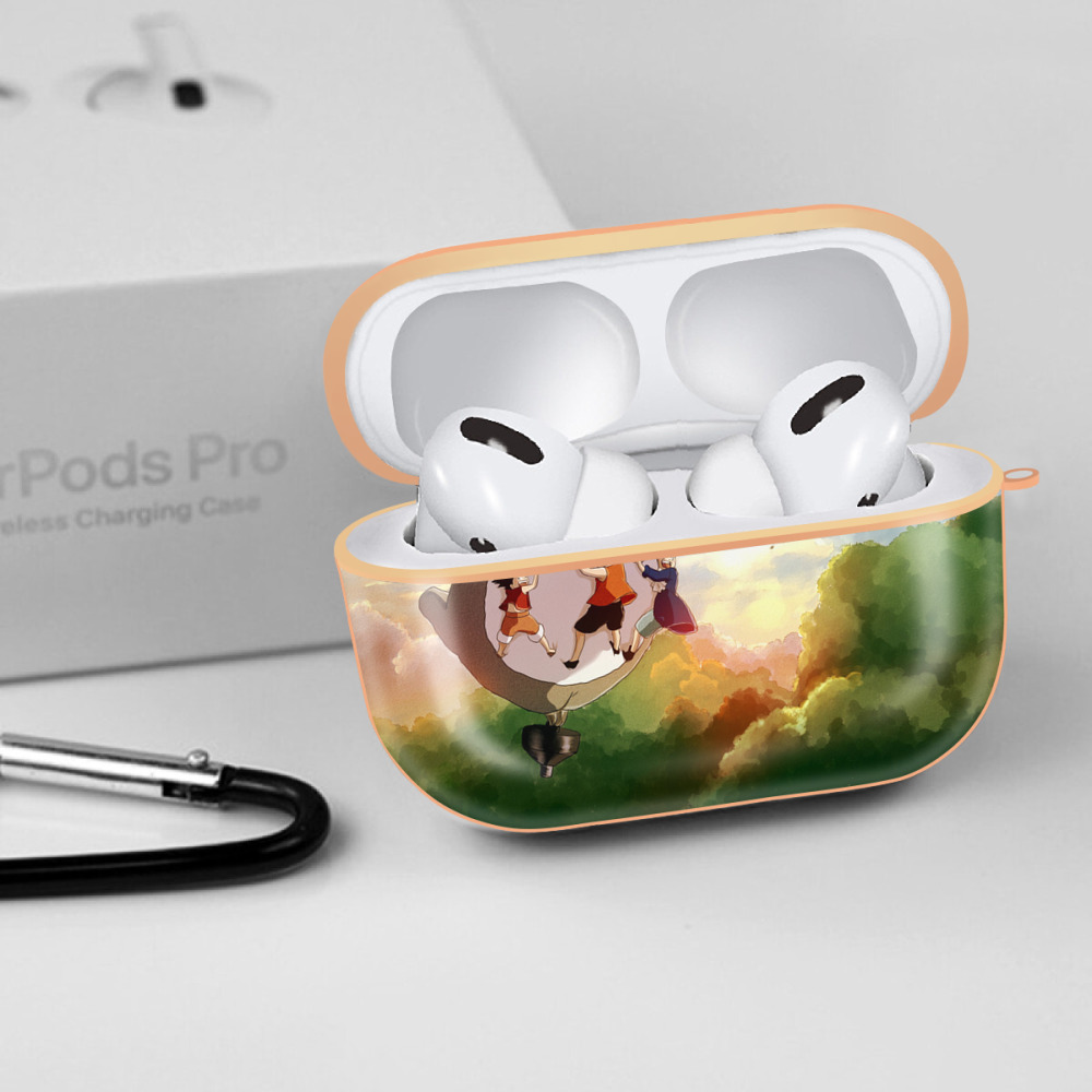 となりのトトロ 草壁メイ 草壁サツキ My Neighbor Totoro Satsuki Kusakabe Mei Kusakabe 【AirPods Pro用】ハードシェル保護ケース｜耐衝撃・防指紋・カラビナ付き商品仕様