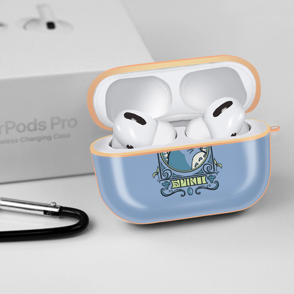 となりのトトロ 草壁メイ 草壁サツキ My Neighbor Totoro Satsuki Kusakabe Mei Kusakabe 【AirPods Pro用】ハードシェル保護ケース｜耐衝撃・防指紋・カラビナ付き商品仕様