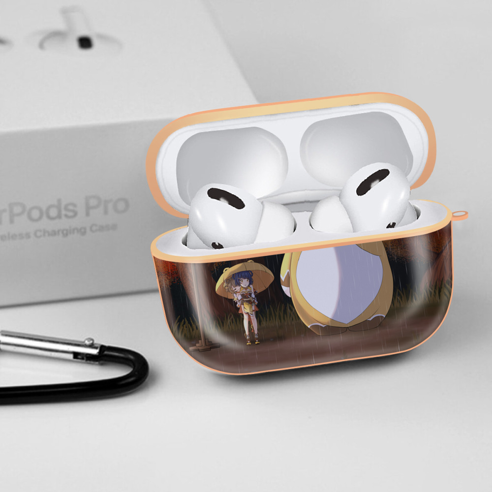 となりのトトロ 草壁メイ 草壁サツキ My Neighbor Totoro Satsuki Kusakabe Mei Kusakabe 【AirPods Pro用】ハードシェル保護ケース｜耐衝撃・防指紋・カラビナ付き商品仕様