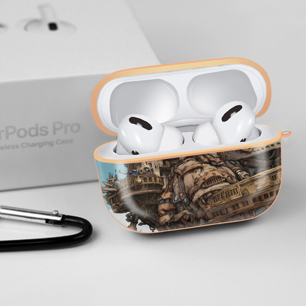 となりのトトロ 草壁メイ 草壁サツキ My Neighbor Totoro Satsuki Kusakabe Mei Kusakabe 【AirPods Pro用】ハードシェル保護ケース｜耐衝撃・防指紋・カラビナ付き商品仕様