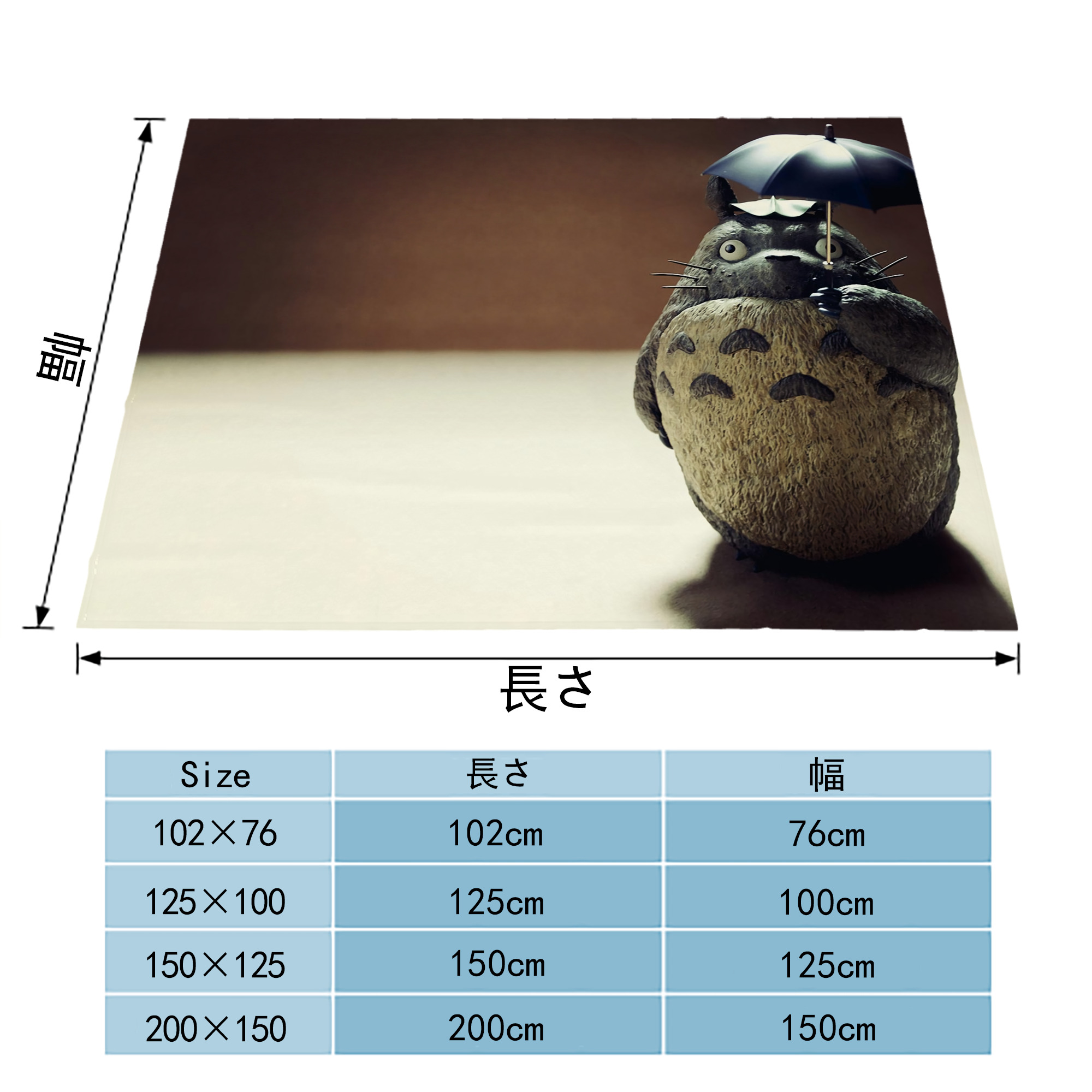 となりのトトロ 草壁メイ 草壁サツキ My Neighbor Totoro Satsuki Kusakabe Mei Kusakabe フランネルブランケット・多サイズ対応（横型）