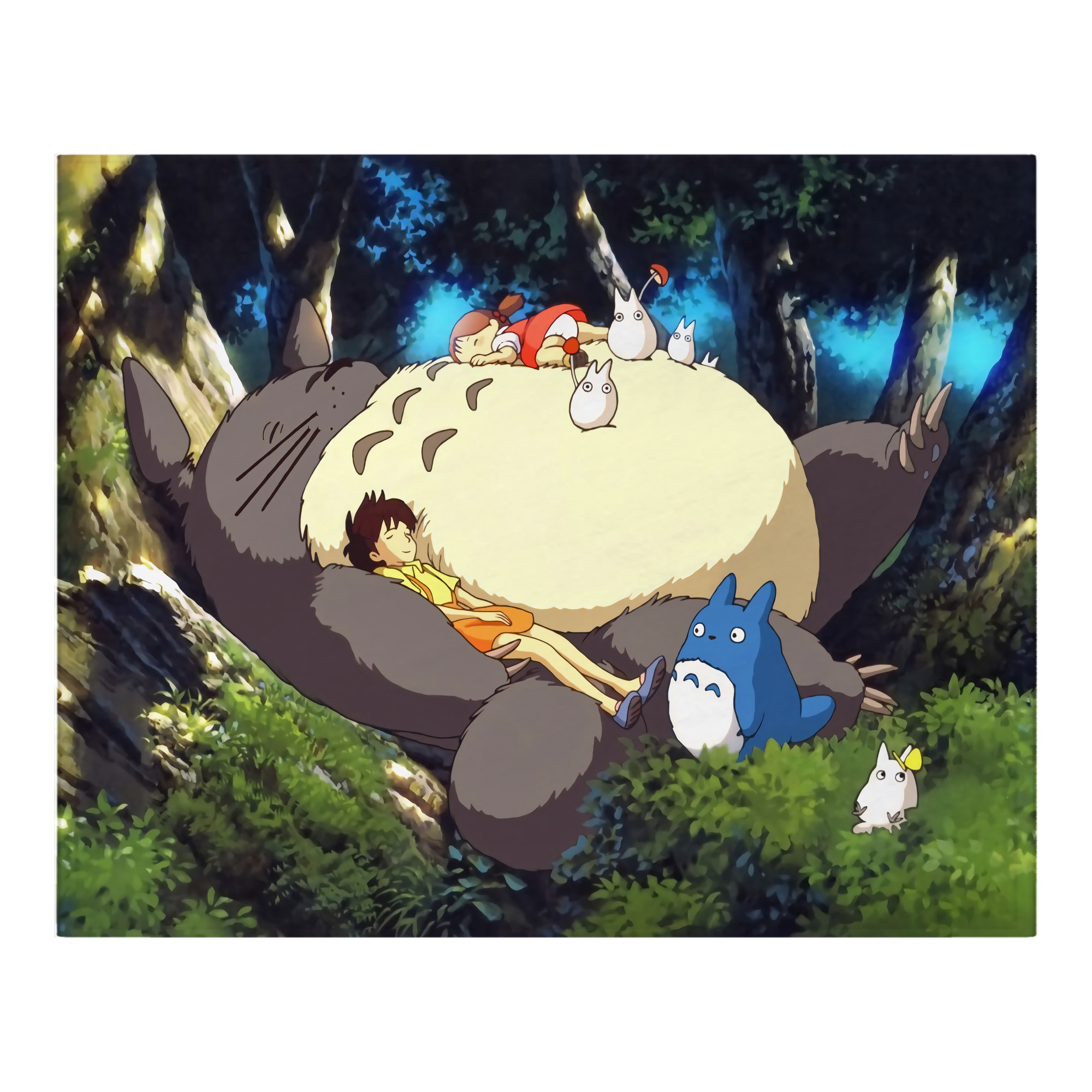 （画像用） となりのトトロ 草壁メイ 草壁サツキ My Neighbor Totoro Satsuki Kusakabe Mei Kusakabe フランネルブランケット・多サイズ対応（横型）