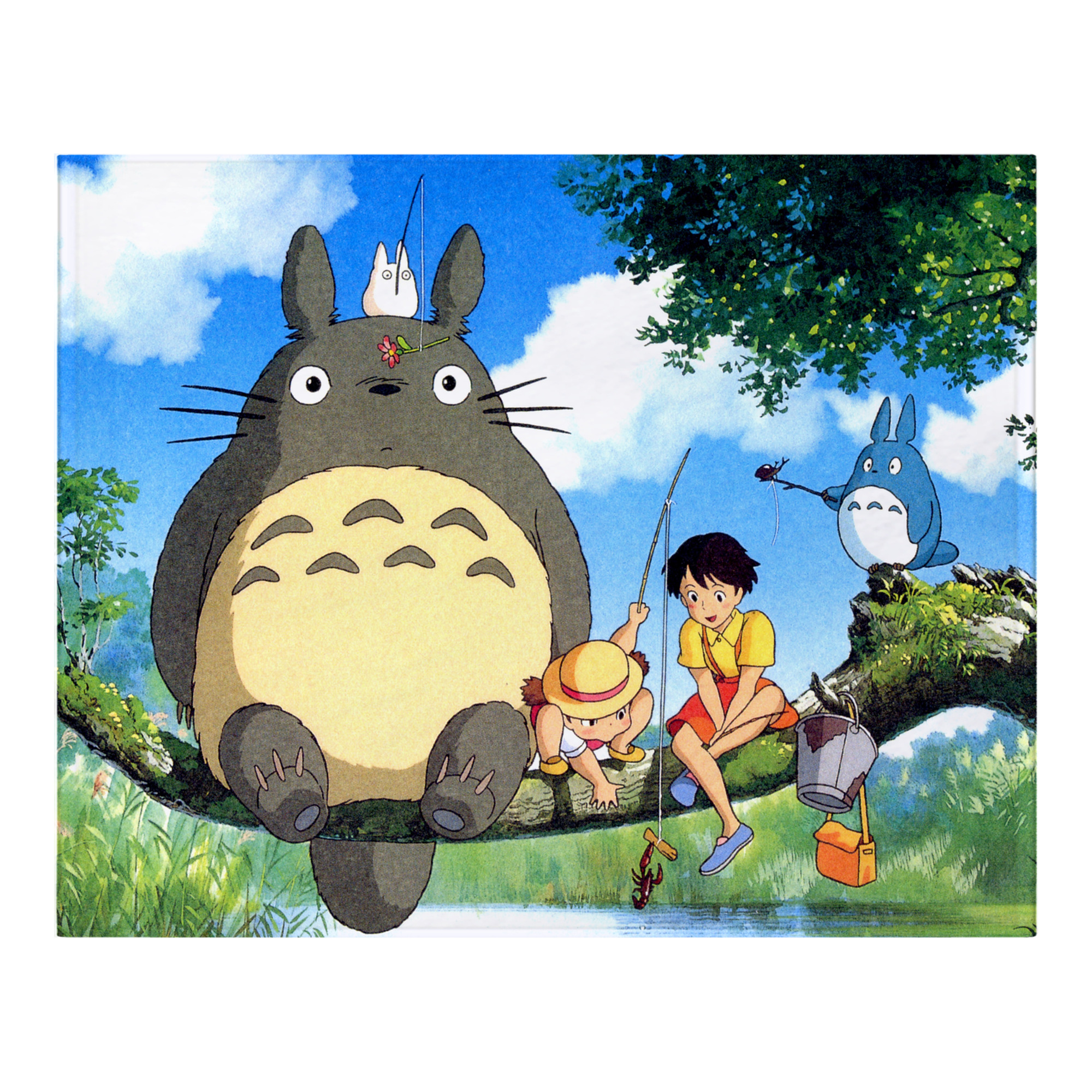 （画像用） となりのトトロ 草壁メイ 草壁サツキ My Neighbor Totoro Satsuki Kusakabe Mei Kusakabe フランネルブランケット・多サイズ対応（横型）