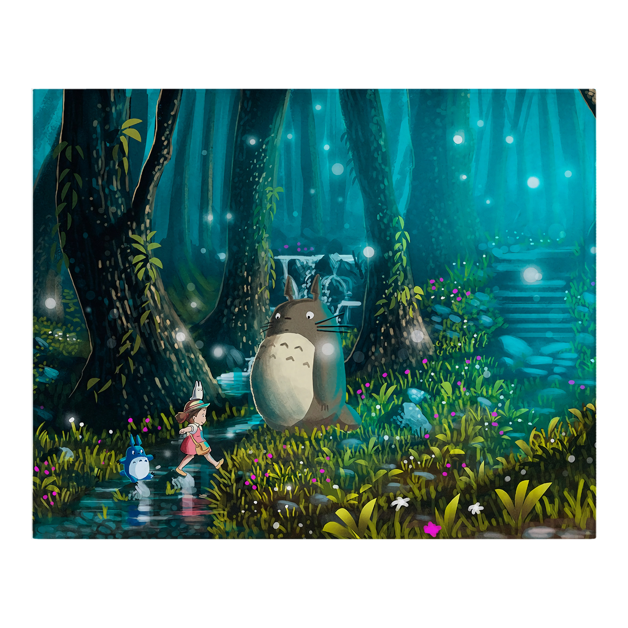 （画像用） となりのトトロ 草壁メイ 草壁サツキ My Neighbor Totoro Satsuki Kusakabe Mei Kusakabe フランネルブランケット・多サイズ対応（横型）