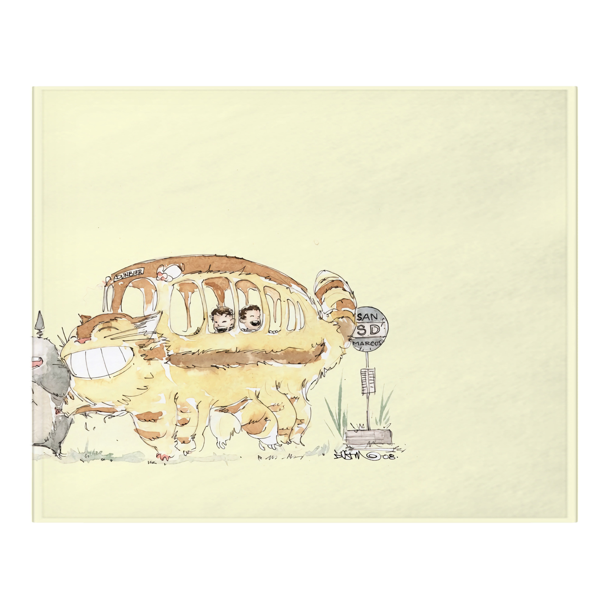 （画像用） となりのトトロ 草壁メイ 草壁サツキ My Neighbor Totoro Satsuki Kusakabe Mei Kusakabe フランネルブランケット・多サイズ対応（横型）
