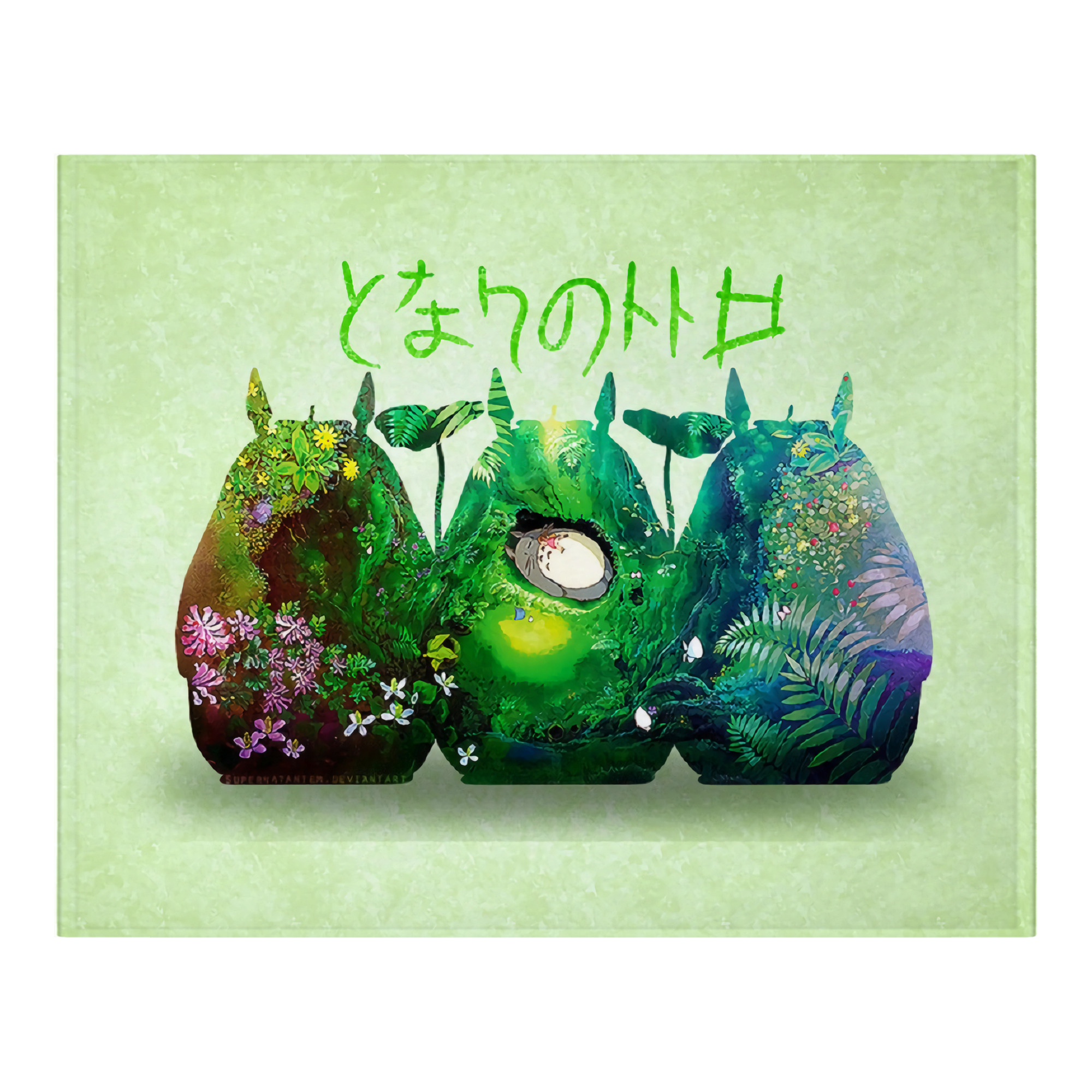 （画像用） となりのトトロ 草壁メイ 草壁サツキ My Neighbor Totoro Satsuki Kusakabe Mei Kusakabe フランネルブランケット・多サイズ対応（横型）