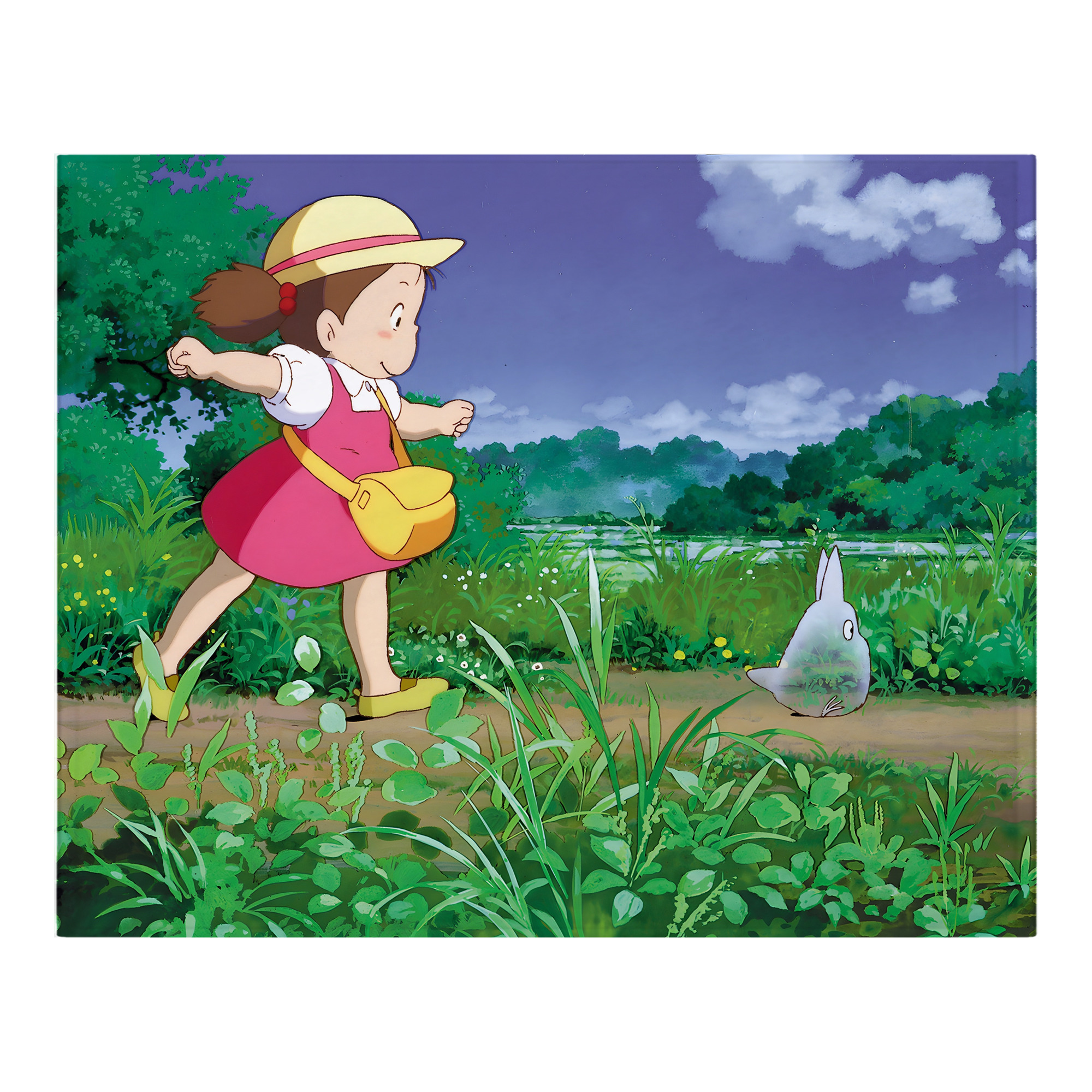 （画像用） となりのトトロ 草壁メイ 草壁サツキ My Neighbor Totoro Satsuki Kusakabe Mei Kusakabe フランネルブランケット・多サイズ対応（横型）