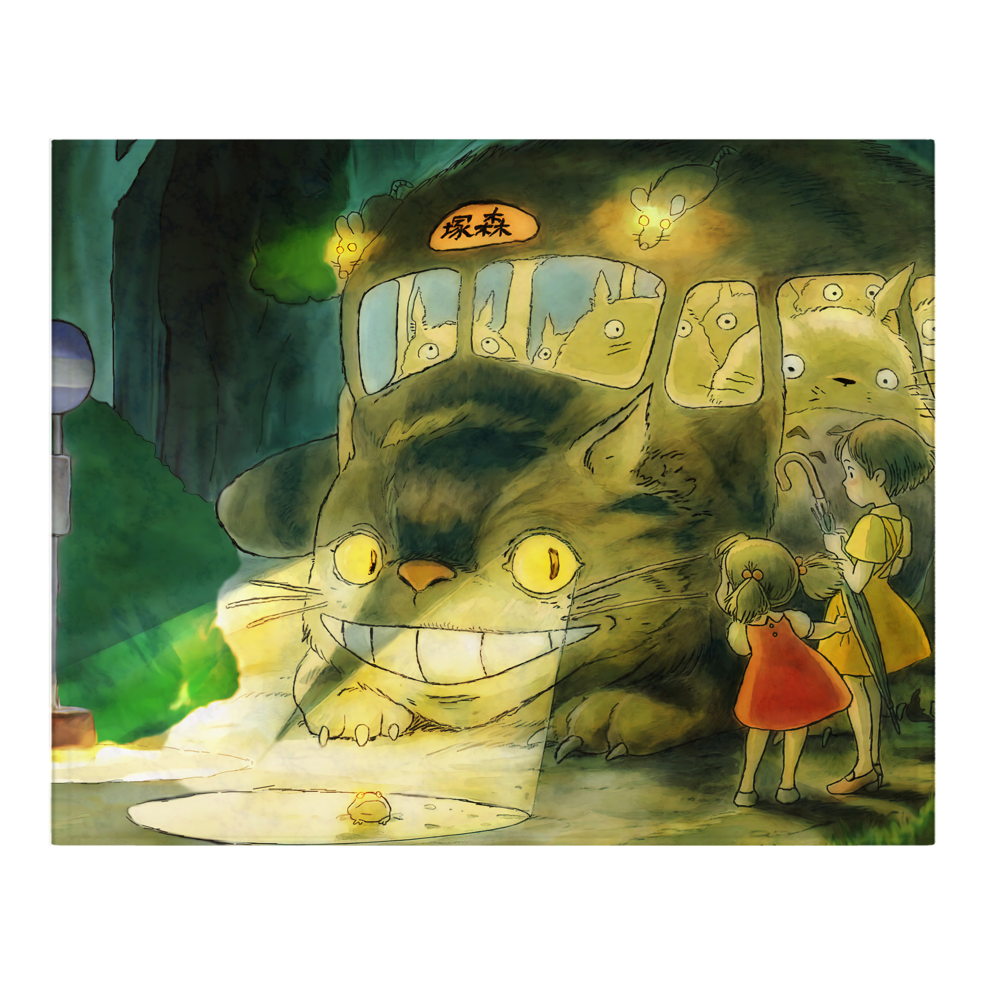 （画像用） となりのトトロ 草壁メイ 草壁サツキ My Neighbor Totoro Satsuki Kusakabe Mei Kusakabe フランネルブランケット・多サイズ対応（横型）