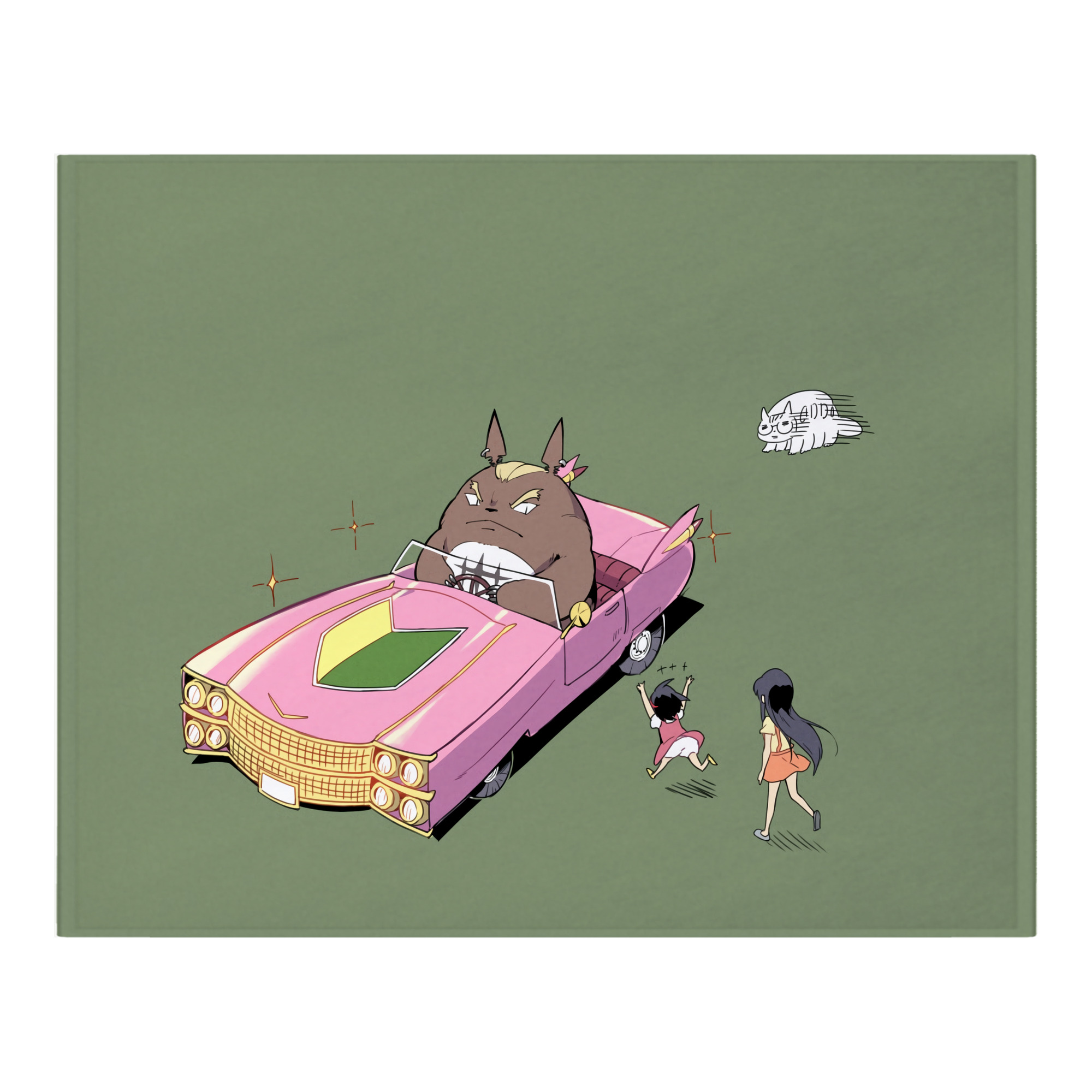 （画像用） となりのトトロ 草壁メイ 草壁サツキ My Neighbor Totoro Satsuki Kusakabe Mei Kusakabe フランネルブランケット・多サイズ対応（横型）