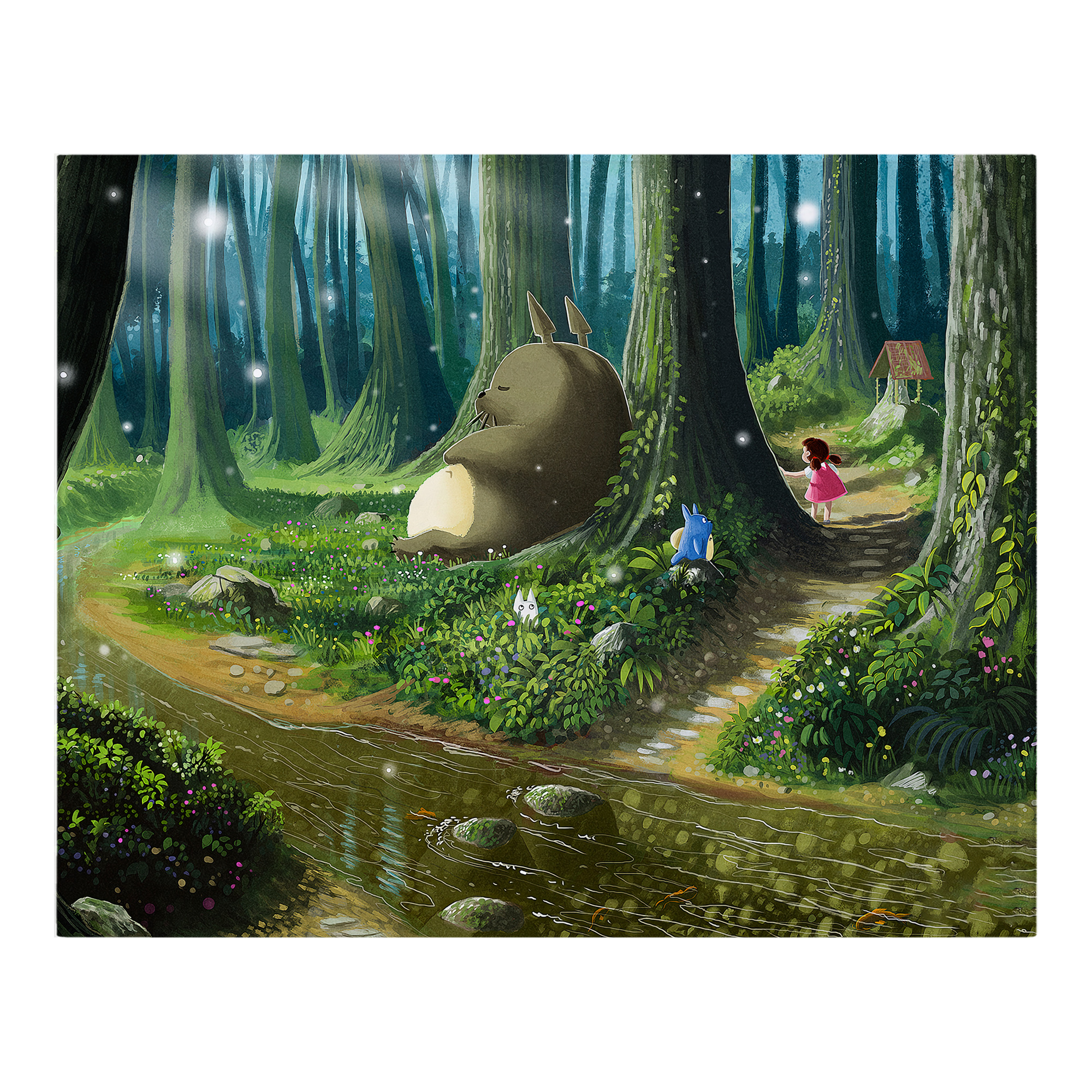（画像用） となりのトトロ 草壁メイ 草壁サツキ My Neighbor Totoro Satsuki Kusakabe Mei Kusakabe フランネルブランケット・多サイズ対応（横型）