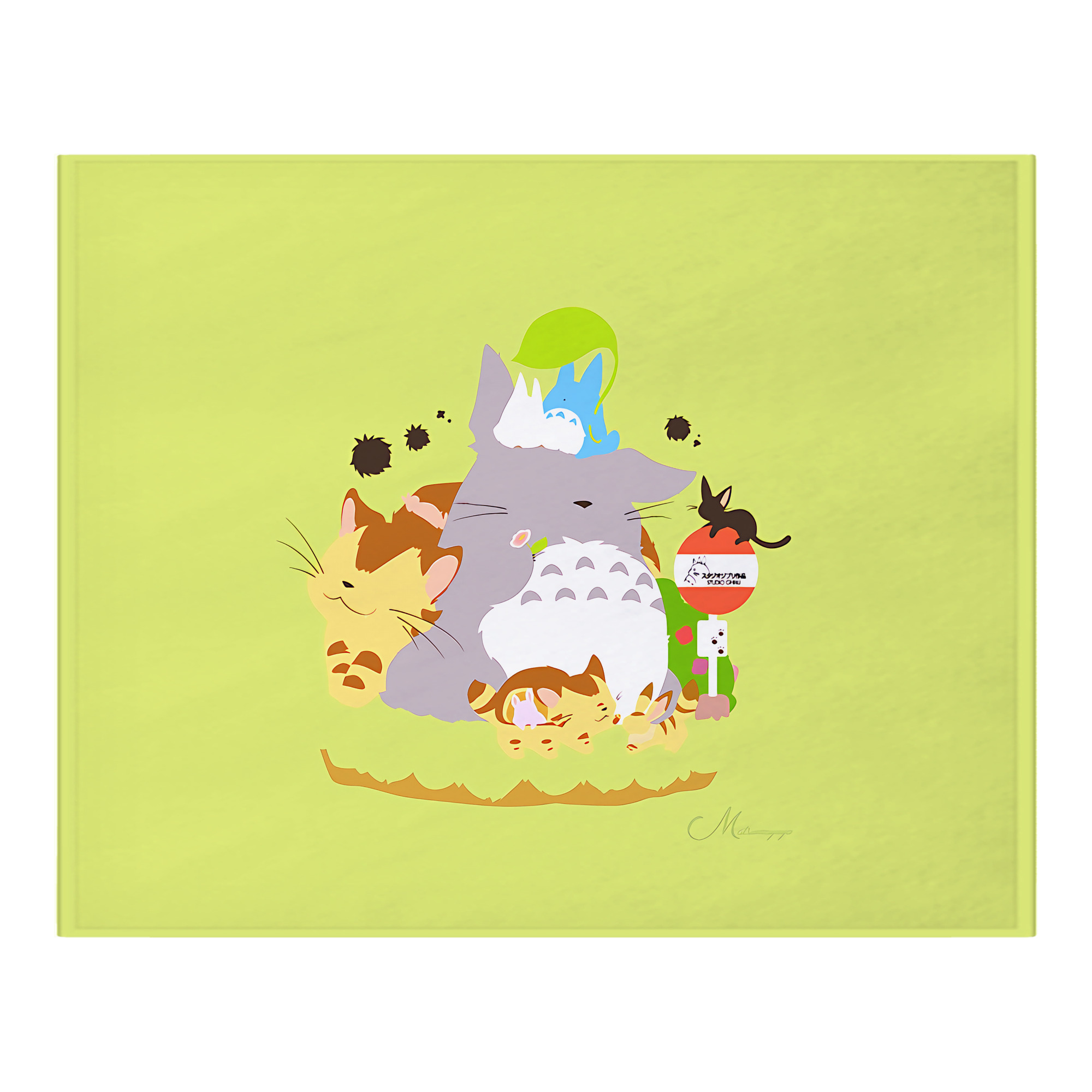 （画像用） となりのトトロ 草壁メイ 草壁サツキ My Neighbor Totoro Satsuki Kusakabe Mei Kusakabe フランネルブランケット・多サイズ対応（横型）