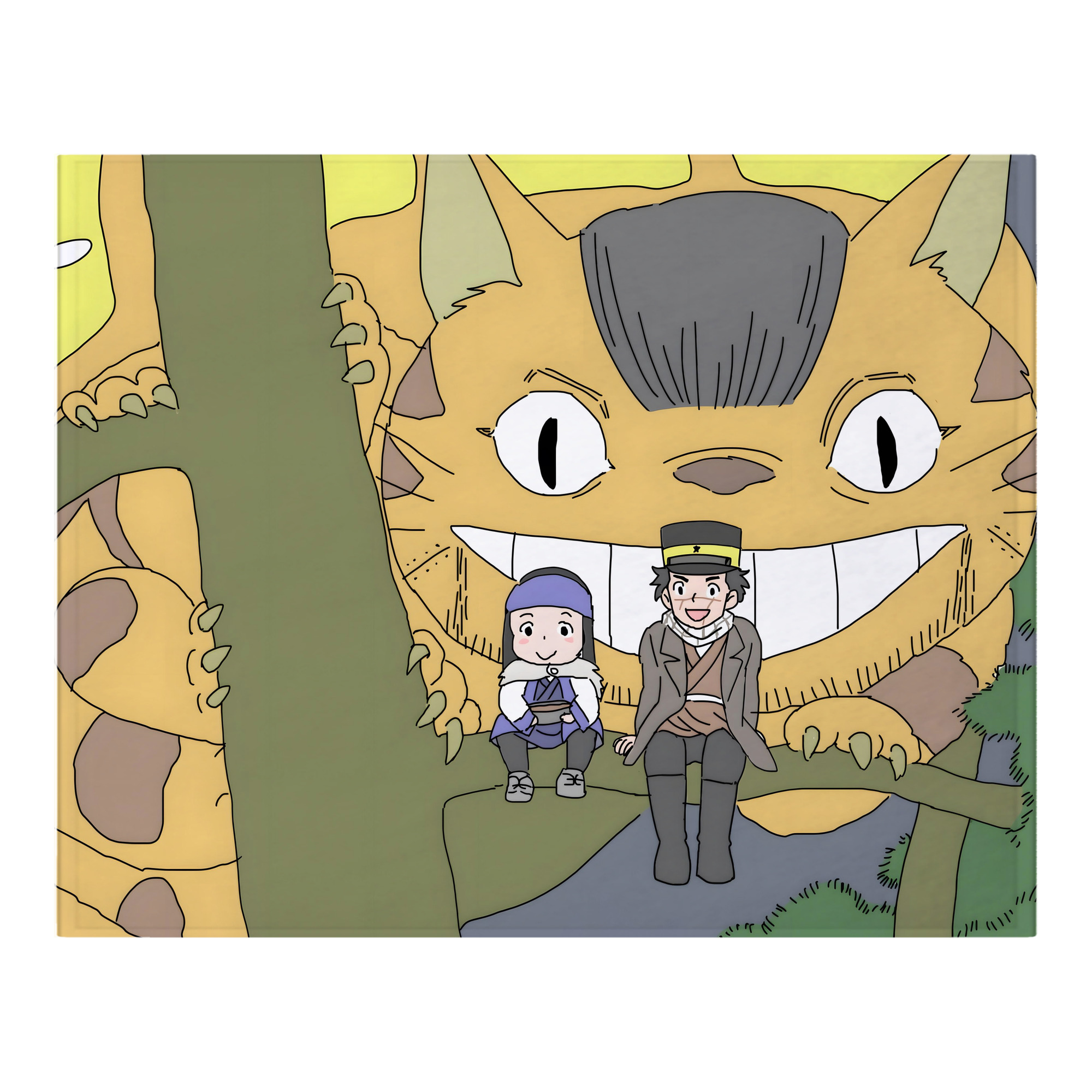 （画像用） となりのトトロ 草壁メイ 草壁サツキ My Neighbor Totoro Satsuki Kusakabe Mei Kusakabe フランネルブランケット・多サイズ対応（横型）