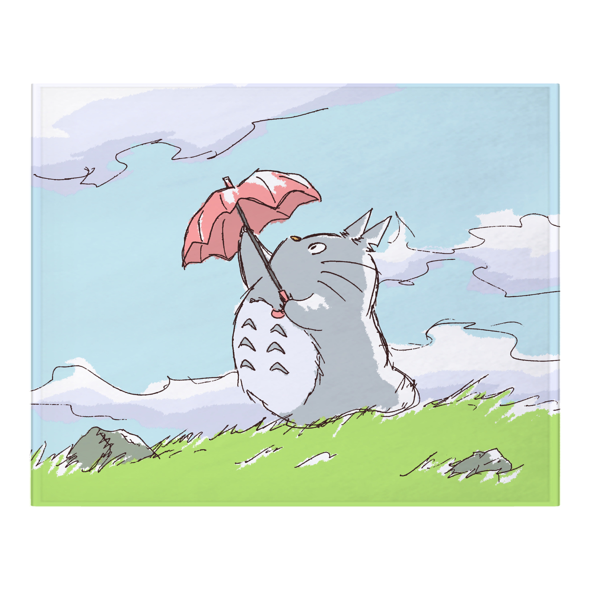 （画像用） となりのトトロ 草壁メイ 草壁サツキ My Neighbor Totoro Satsuki Kusakabe Mei Kusakabe フランネルブランケット・多サイズ対応（横型）