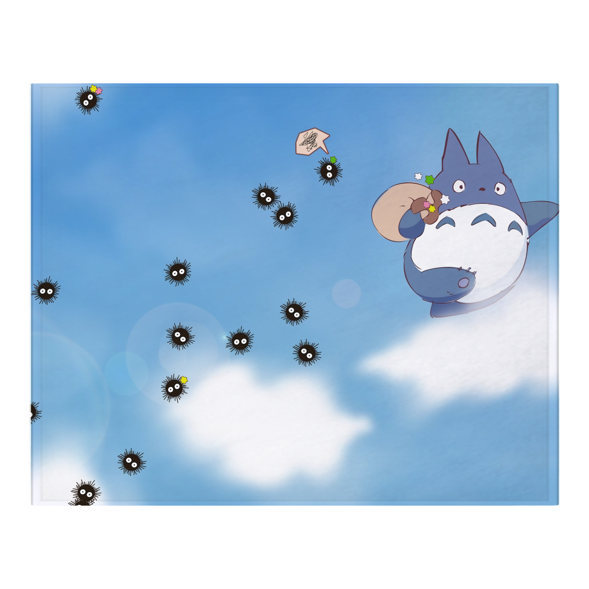 （画像用） となりのトトロ 草壁メイ 草壁サツキ My Neighbor Totoro Satsuki Kusakabe Mei Kusakabe フランネルブランケット・多サイズ対応（横型）