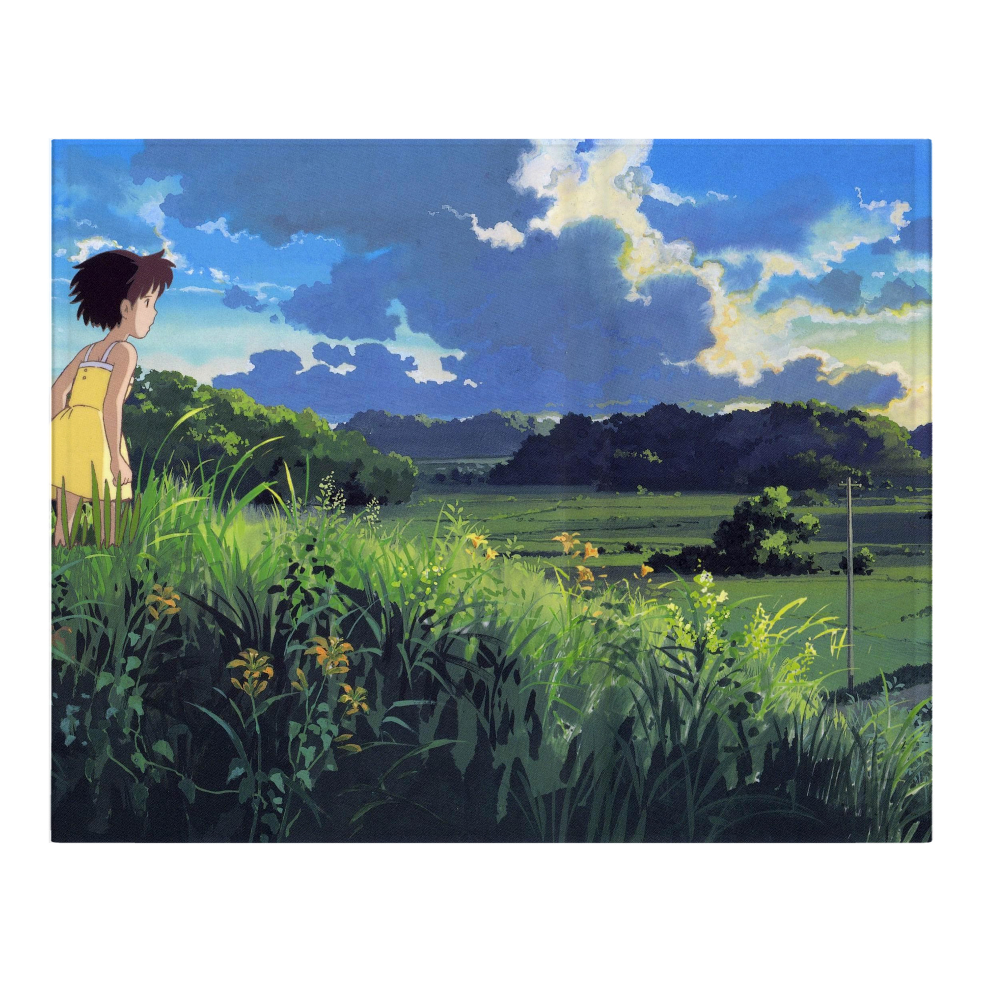 （画像用） となりのトトロ 草壁メイ 草壁サツキ My Neighbor Totoro Satsuki Kusakabe Mei Kusakabe フランネルブランケット・多サイズ対応（横型）