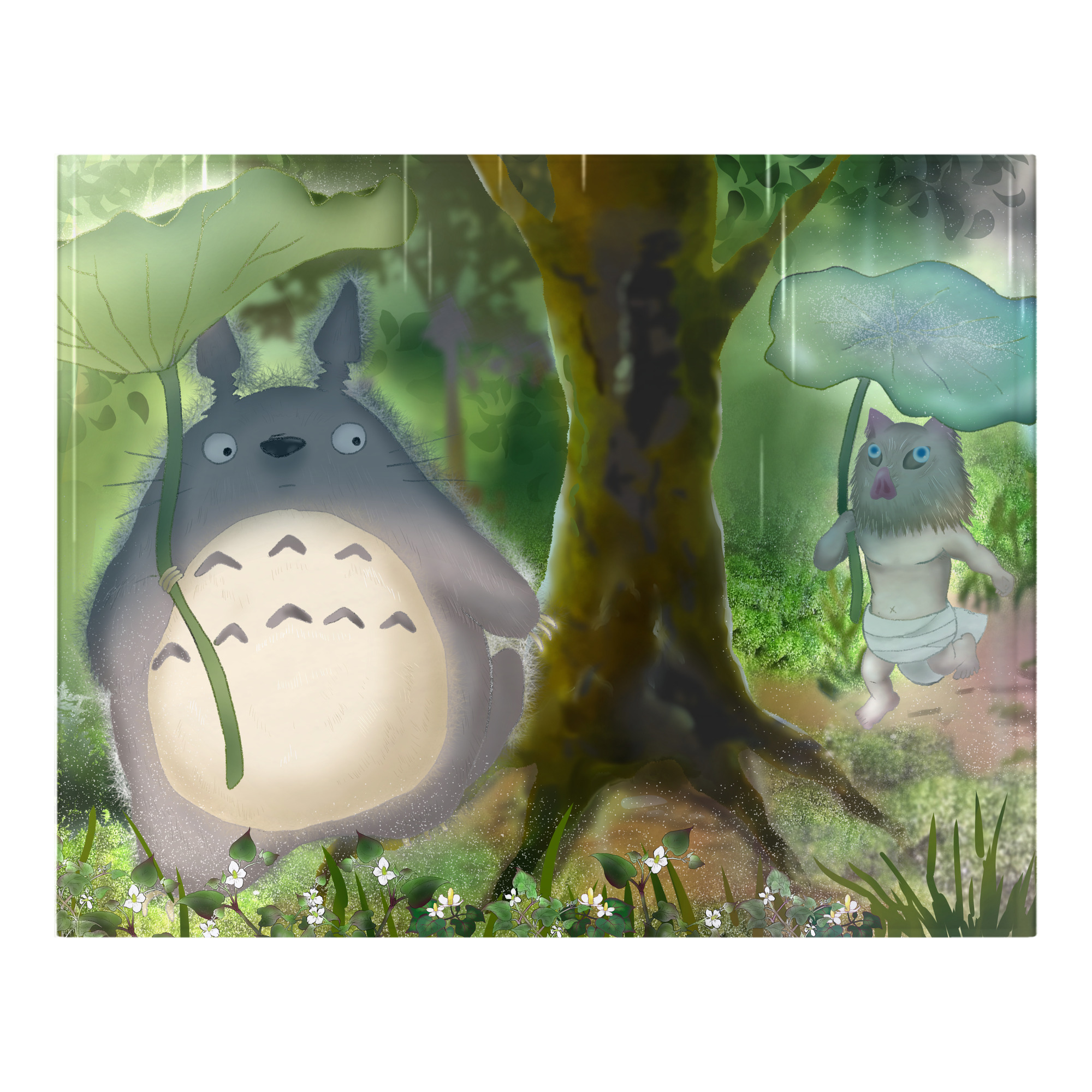 （画像用） となりのトトロ 草壁メイ 草壁サツキ My Neighbor Totoro Satsuki Kusakabe Mei Kusakabe フランネルブランケット・多サイズ対応（横型）