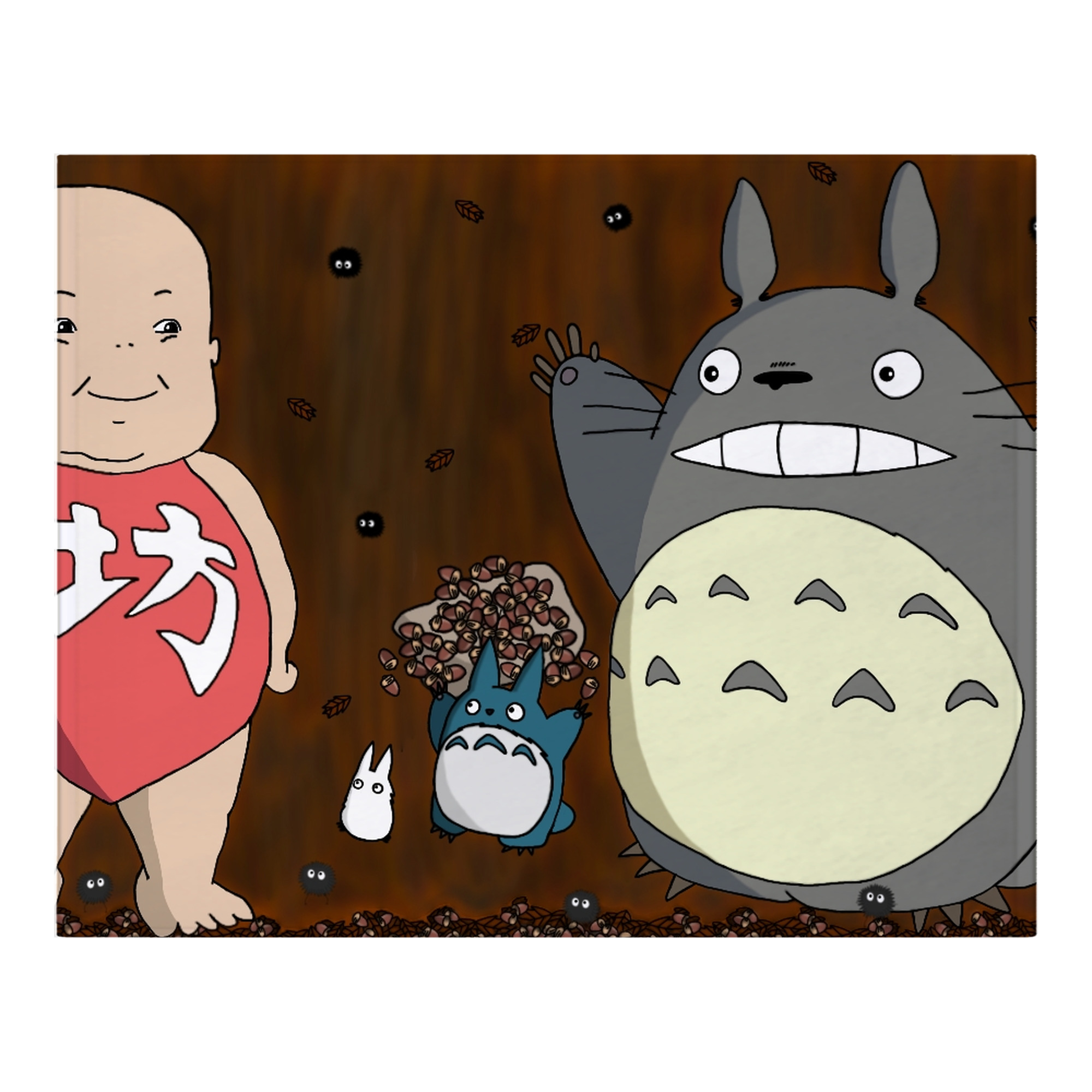 （画像用） となりのトトロ 草壁メイ 草壁サツキ My Neighbor Totoro Satsuki Kusakabe Mei Kusakabe フランネルブランケット・多サイズ対応（横型）