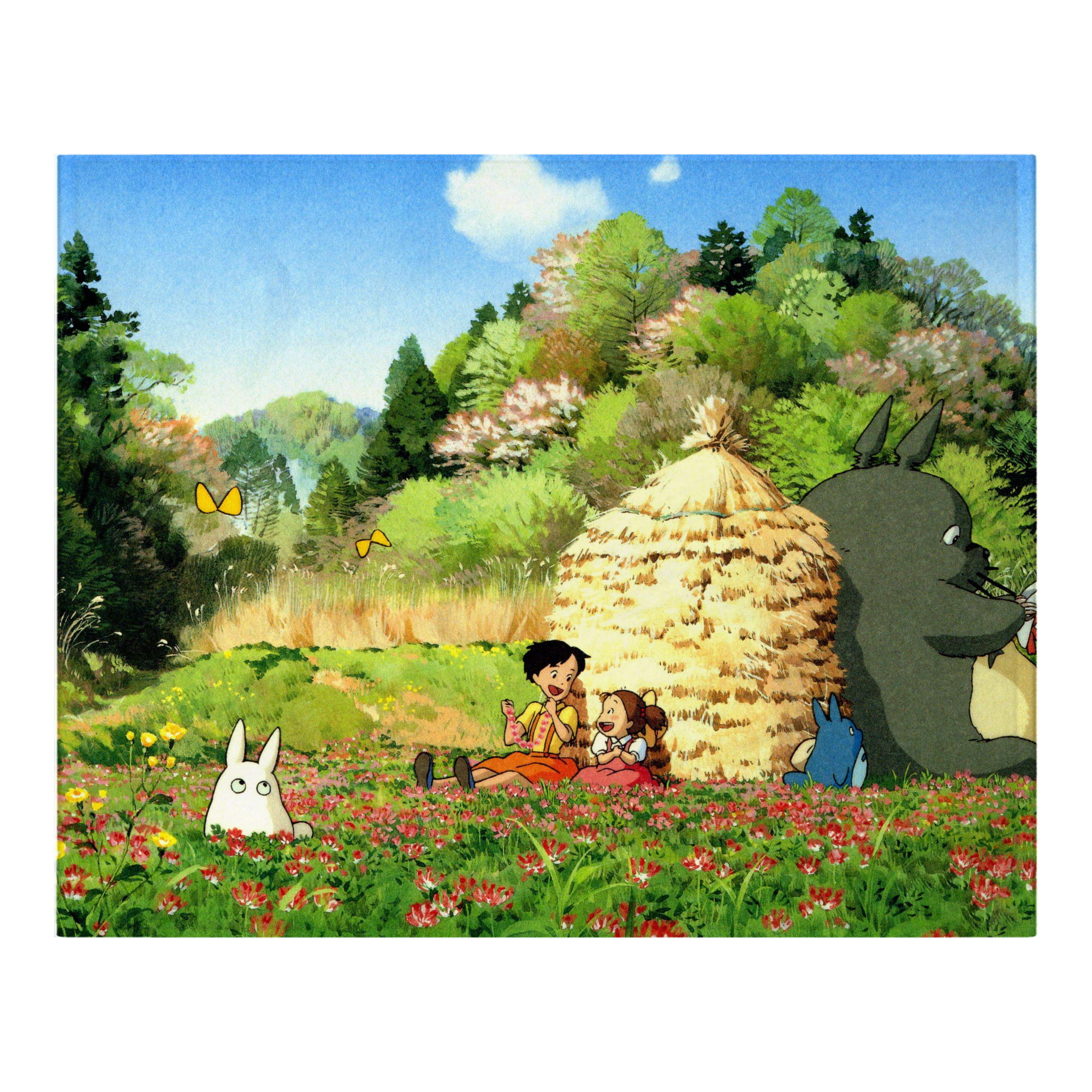 （画像用） となりのトトロ 草壁メイ 草壁サツキ My Neighbor Totoro Satsuki Kusakabe Mei Kusakabe フランネルブランケット・多サイズ対応（横型）