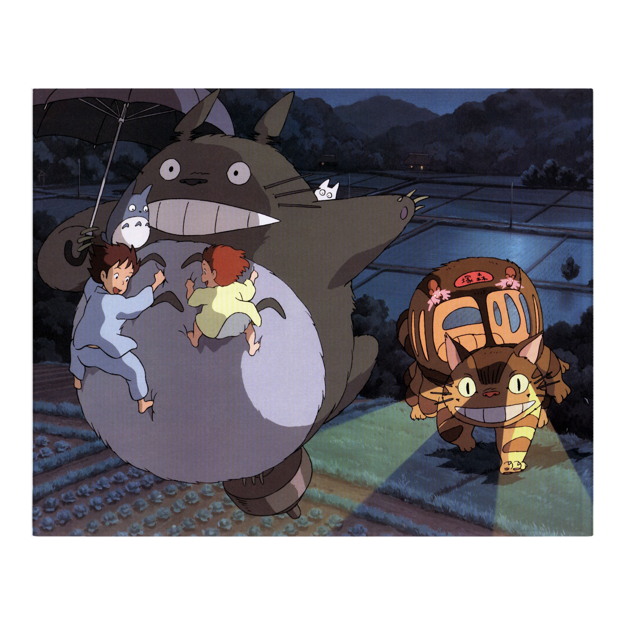 （画像用） となりのトトロ 草壁メイ 草壁サツキ My Neighbor Totoro Satsuki Kusakabe Mei Kusakabe フランネルブランケット・多サイズ対応（横型）