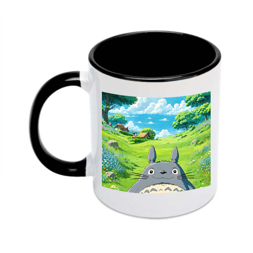 （画像用） となりのトトロ 草壁メイ 草壁サツキ My Neighbor Totoro Satsuki Kusakabe Mei Kusakabe カラーマグカップ