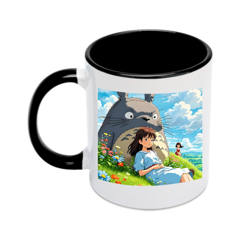 （画像用） となりのトトロ 草壁メイ 草壁サツキ My Neighbor Totoro Satsuki Kusakabe Mei Kusakabe カラーマグカップ