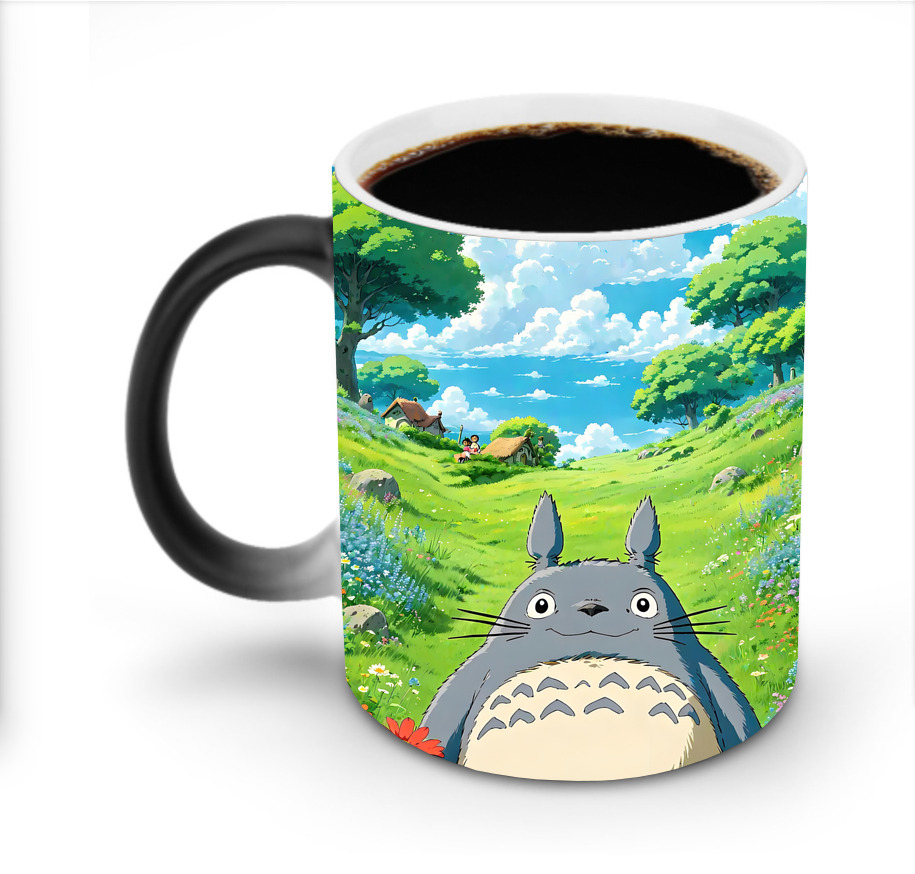 （画像用） となりのトトロ 草壁メイ 草壁サツキ My Neighbor Totoro Satsuki Kusakabe Mei Kusakabe 温度変色マグカップ