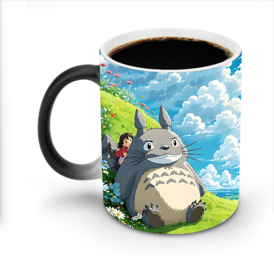 （画像用） となりのトトロ 草壁メイ 草壁サツキ My Neighbor Totoro Satsuki Kusakabe Mei Kusakabe 温度変色マグカップ
