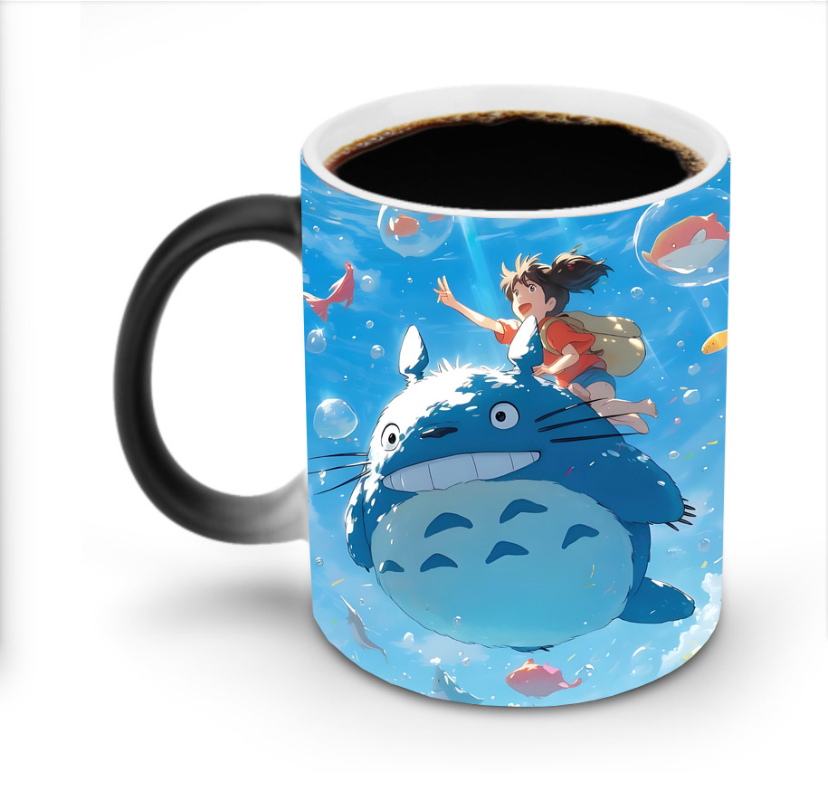 （画像用） となりのトトロ 草壁メイ 草壁サツキ My Neighbor Totoro Satsuki Kusakabe Mei Kusakabe 温度変色マグカップ