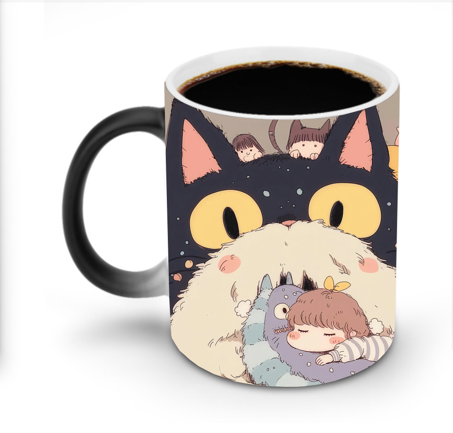 （画像用） となりのトトロ 草壁メイ 草壁サツキ My Neighbor Totoro Satsuki Kusakabe Mei Kusakabe 温度変色マグカップ