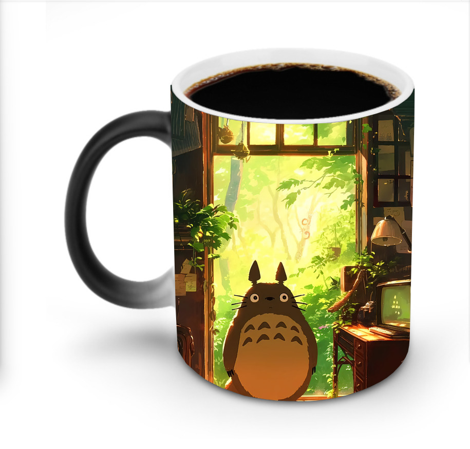 （画像用） となりのトトロ 草壁メイ 草壁サツキ My Neighbor Totoro Satsuki Kusakabe Mei Kusakabe 温度変色マグカップ