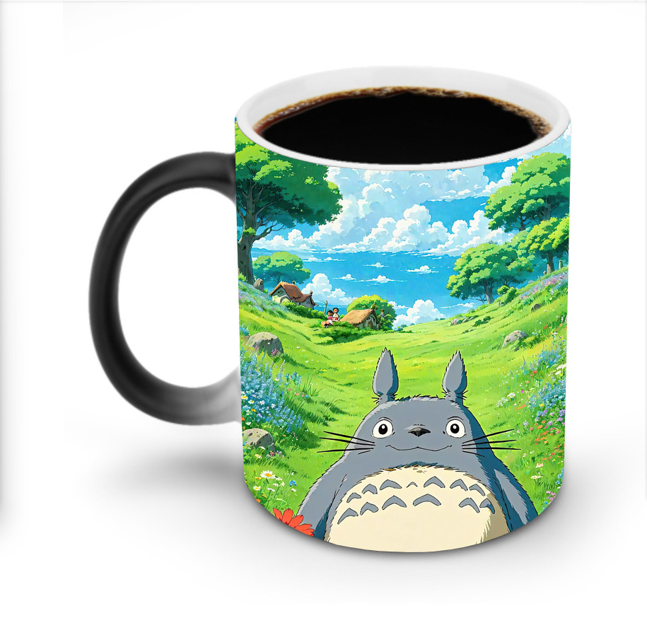 （画像用） となりのトトロ 草壁メイ 草壁サツキ My Neighbor Totoro Satsuki Kusakabe Mei Kusakabe 温度変色マグカップ