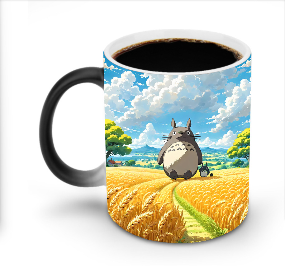 （画像用） となりのトトロ 草壁メイ 草壁サツキ My Neighbor Totoro Satsuki Kusakabe Mei Kusakabe 温度変色マグカップ