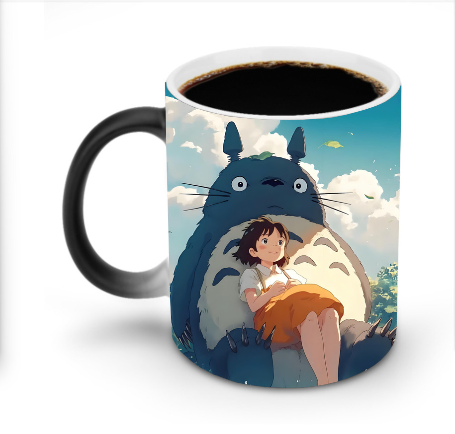 （画像用） となりのトトロ 草壁メイ 草壁サツキ My Neighbor Totoro Satsuki Kusakabe Mei Kusakabe 温度変色マグカップ