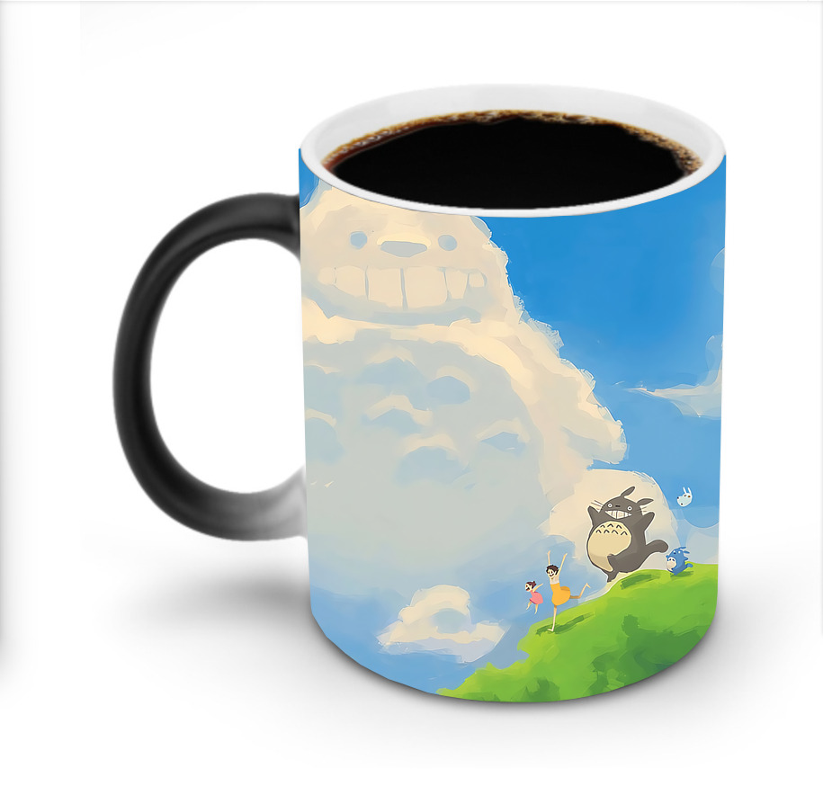 （画像用） となりのトトロ 草壁メイ 草壁サツキ My Neighbor Totoro Satsuki Kusakabe Mei Kusakabe 温度変色マグカップ