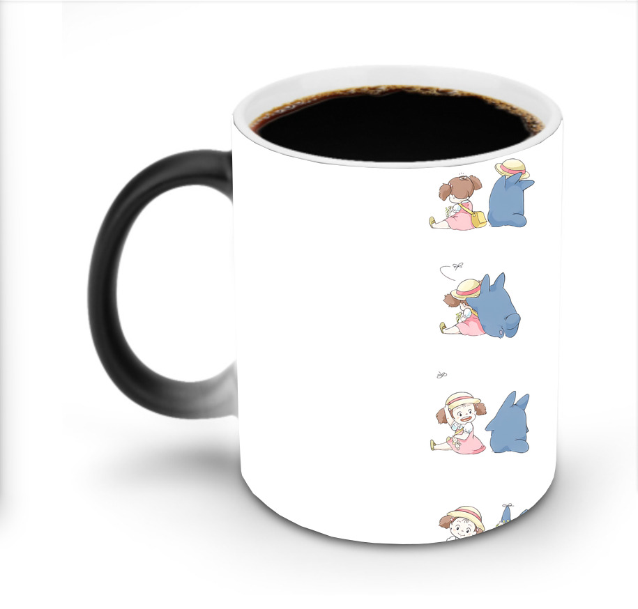 （画像用） となりのトトロ 草壁メイ 草壁サツキ My Neighbor Totoro Satsuki Kusakabe Mei Kusakabe 温度変色マグカップ