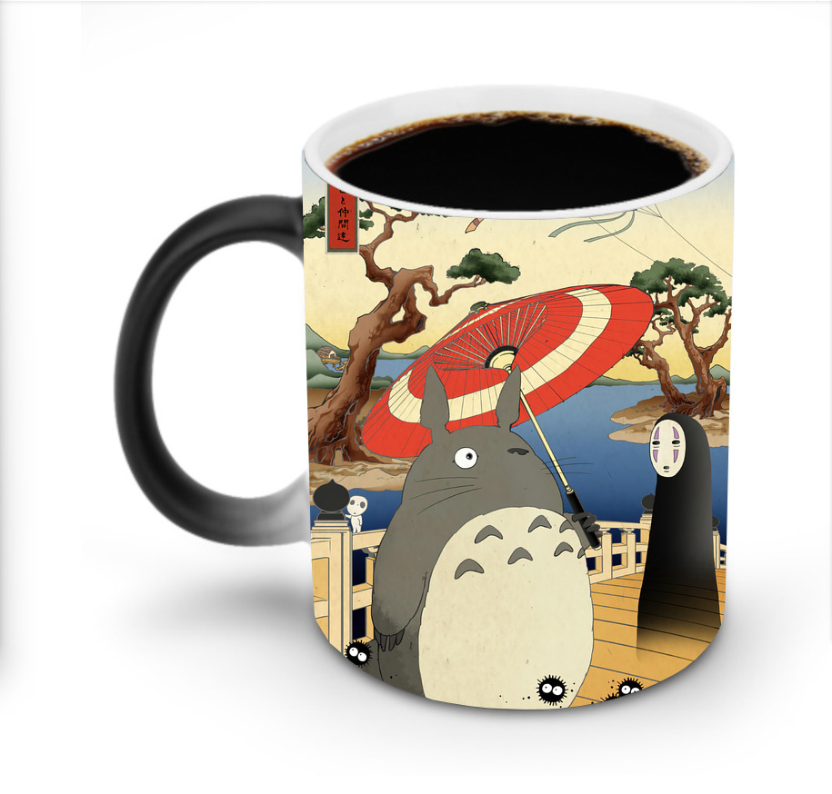（画像用） となりのトトロ 草壁メイ 草壁サツキ My Neighbor Totoro Satsuki Kusakabe Mei Kusakabe 温度変色マグカップ