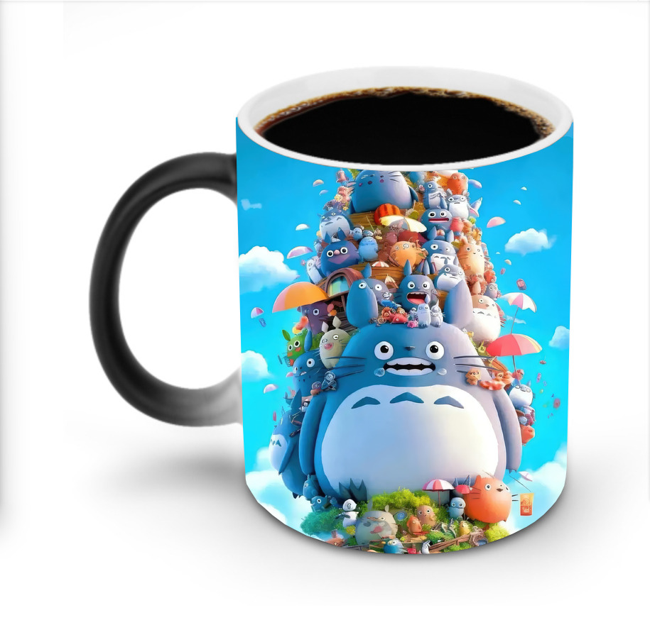 （画像用） となりのトトロ 草壁メイ 草壁サツキ My Neighbor Totoro Satsuki Kusakabe Mei Kusakabe 温度変色マグカップ