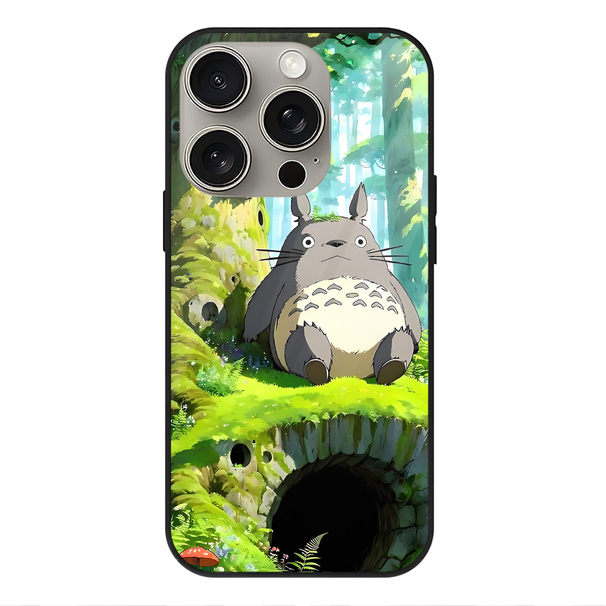 となりのトトロ 草壁メイ 草壁サツキ My Neighbor Totoro Satsuki Kusakabe Mei Kusakabe 【iPhone15Pro対応】スマホケース 耐衝撃＆黄変防止 背面ガラス