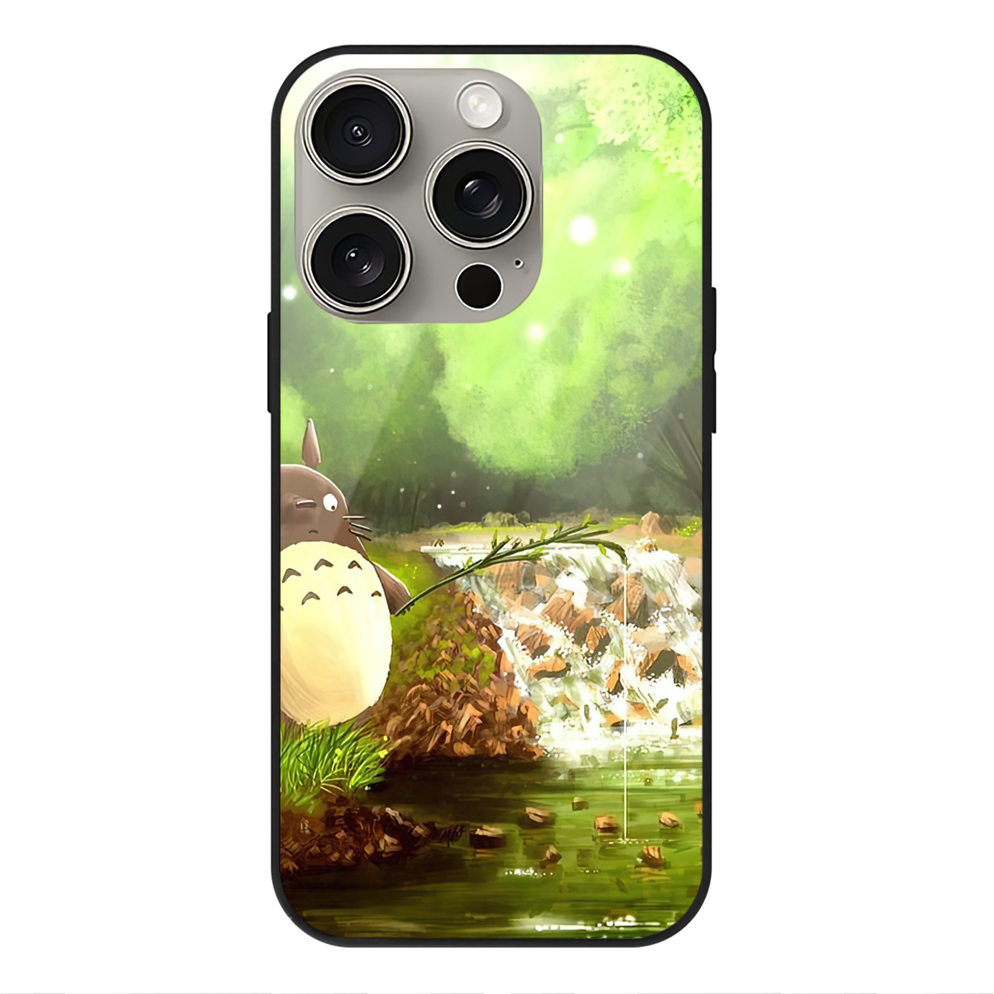 となりのトトロ 草壁メイ 草壁サツキ My Neighbor Totoro Satsuki Kusakabe Mei Kusakabe 【iPhone15Pro対応】スマホケース 耐衝撃＆黄変防止 背面ガラス