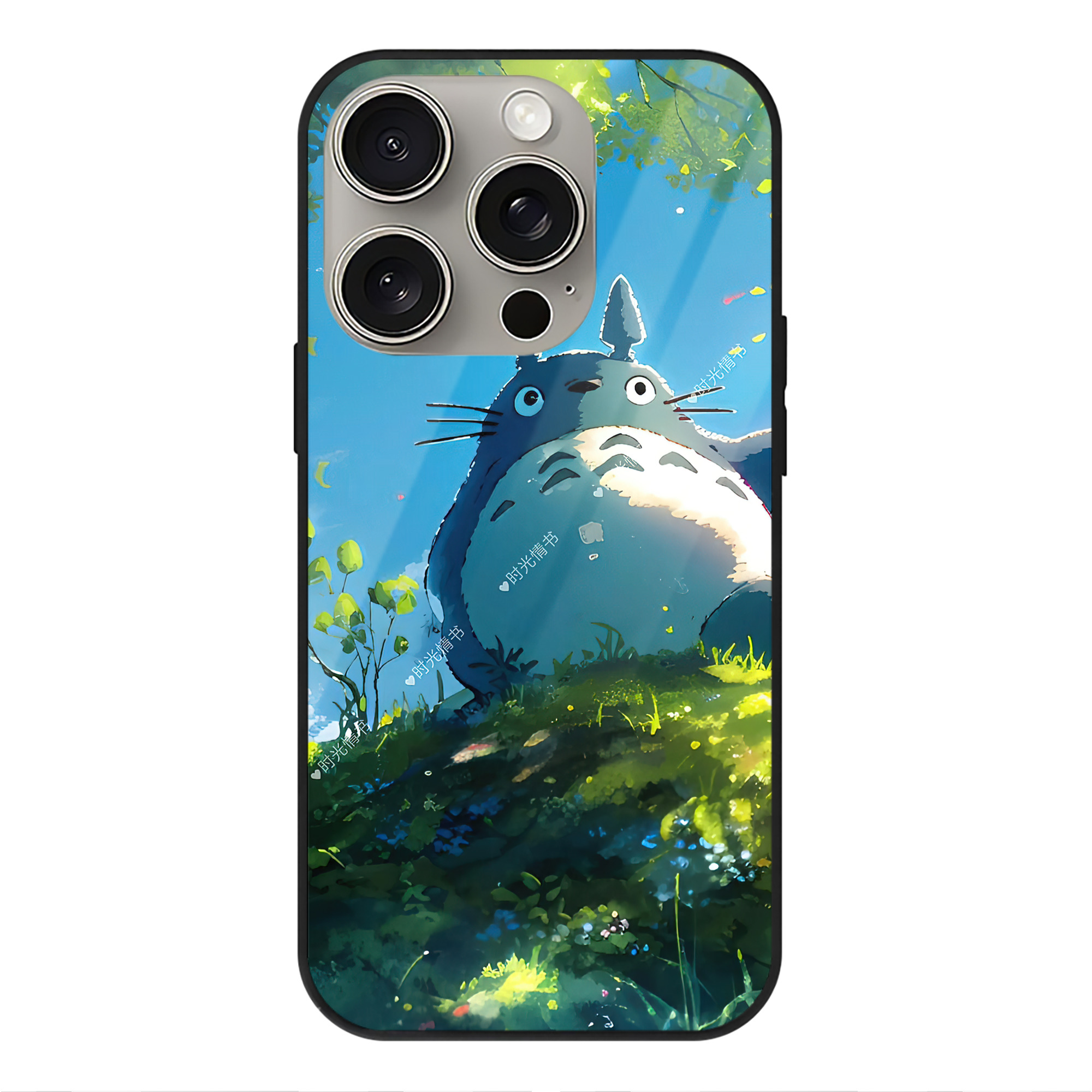 となりのトトロ 草壁メイ 草壁サツキ My Neighbor Totoro Satsuki Kusakabe Mei Kusakabe 【iPhone15Pro対応】スマホケース 耐衝撃＆黄変防止 背面ガラス